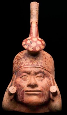 A Man, ca. 500 CE (Moche, Phase IV) Peabody Essex Museum, Harvard University, 16-62-30 ; F729